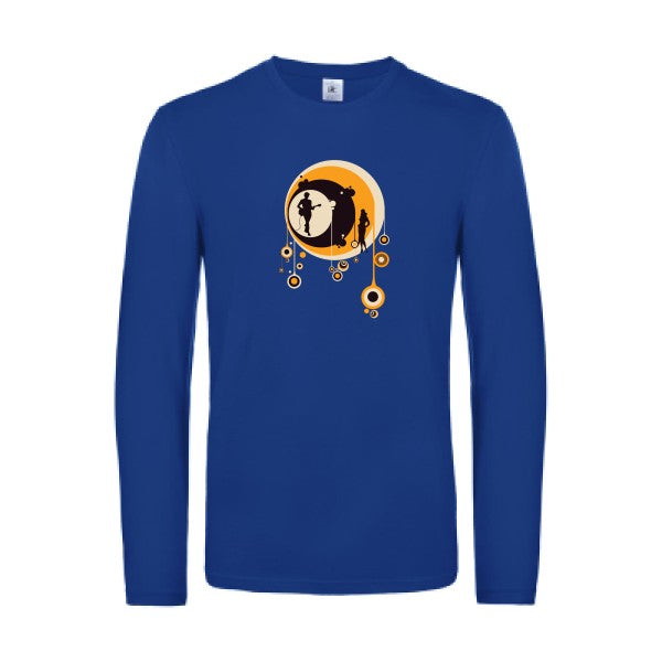70-s-t-shirt-manches-longues-original-humour -Royal Blue