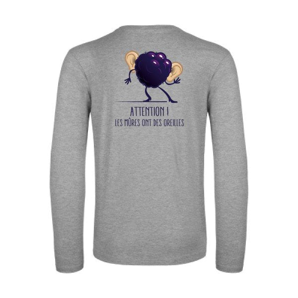 mures-t-shirt-manches-longues-original-humour -Sport Grey