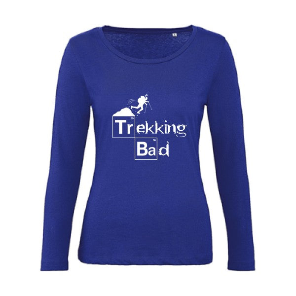 Trekking bad Blanc |   T shirt manches longues femme|100% bio