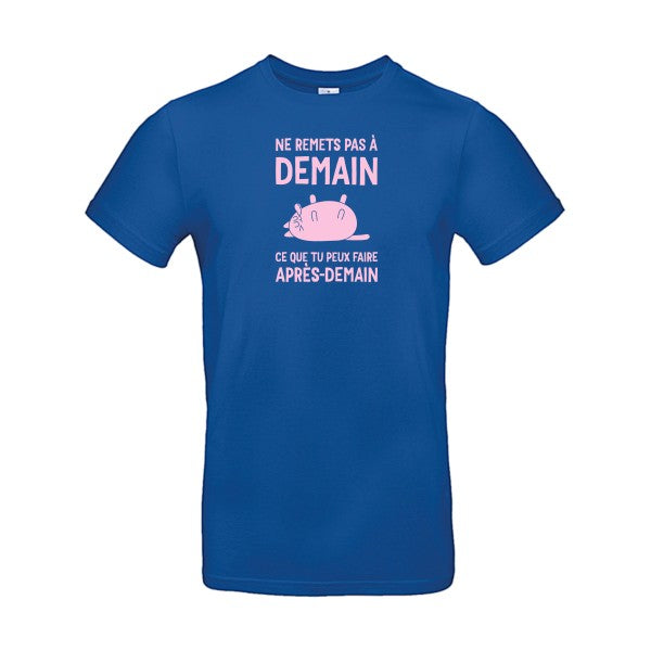 T-shirt original - Ne-remets-pas-a-demain-