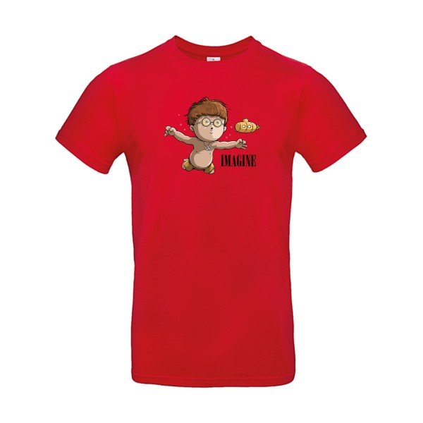T-shirt humour original imagine T Shirt couleur Red