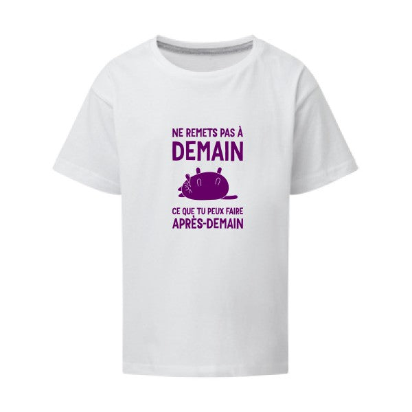 Ne remets pas à demain Flex Violet SG - Kids T-shirt enfant White Taille 152 (11-12/2XL)