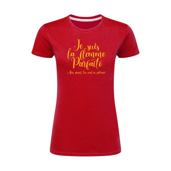 La flemme parfaite | jaune Or |T shirt original femme|SG