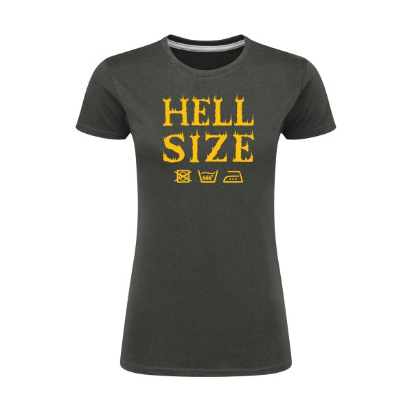 HELL SIZE ! jaune Or |T shirt original femme|SG