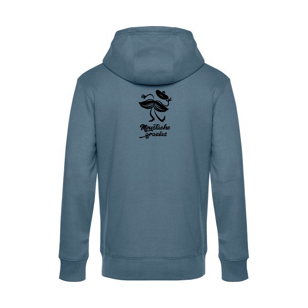 Presqu-spagnol sweat shirt original nordic blue flex Noir impression Dos