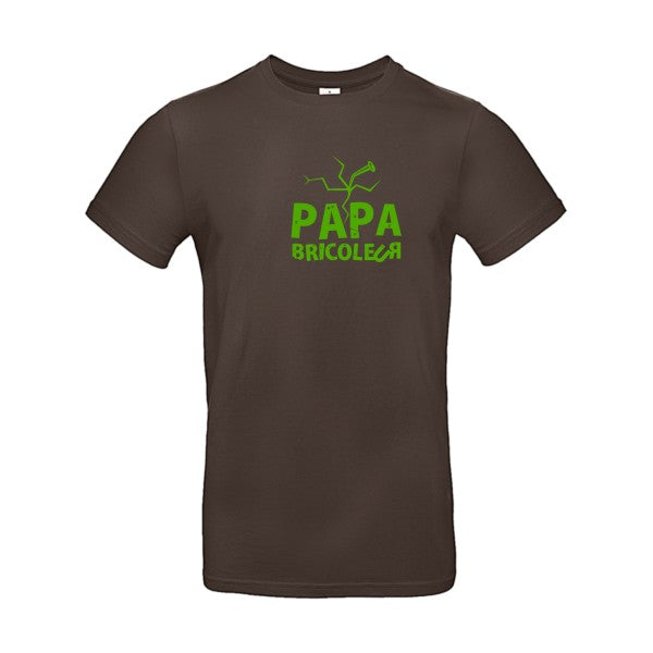 Papa bricoleur Flex Vert pomme |E190 T-shirt|Brown||2XL