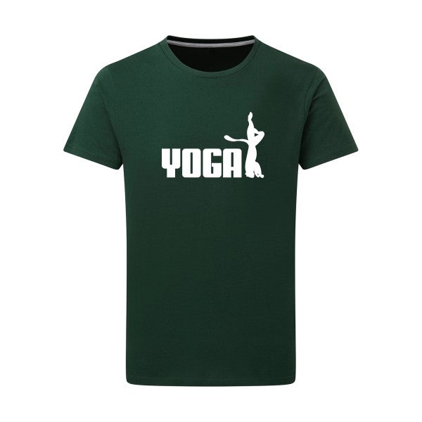 YOGA Blanc -Flex Blanc sur T-shirt SG  Bottle Green  2XL