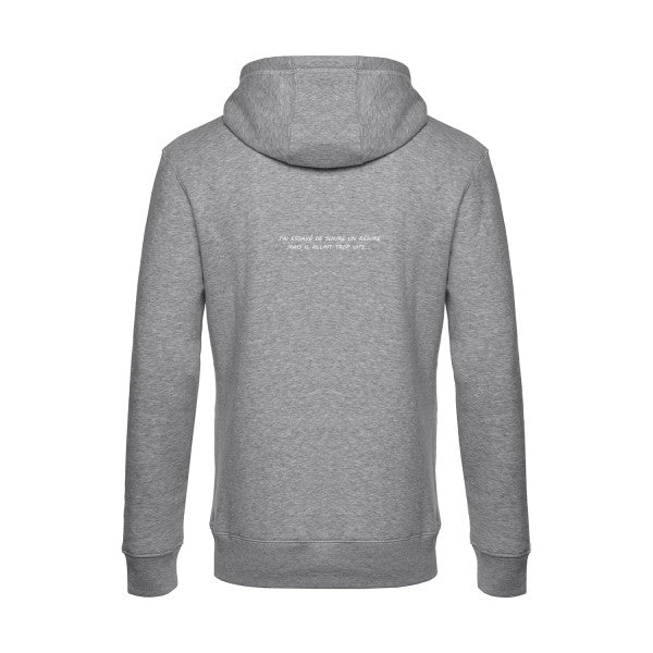 Ancien-Regime sweat shirt original Heather Grey flex Blanc impression Dos