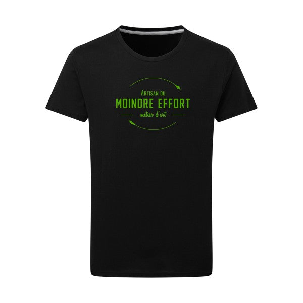 Artisan du moindre effort vert pomme -Flex vert pomme sur T-shirt SG  Dark Black  4XL