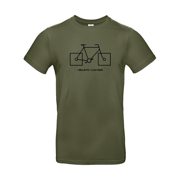 I believe I can rideFlex noir - E190 T-shirt|Urban Khaki||2XL