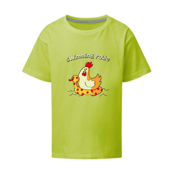 swimming poule SG - Kids T-shirt enfant Lime Taille 152 (11-12/2XL)