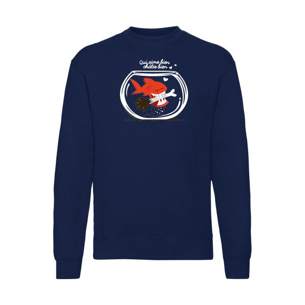 Qui aime bien châtie bien.. Fruit of the loom 280 g/m² Sweat shirt