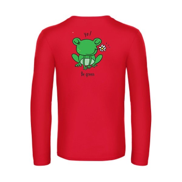 be-green--t-shirt-manches-longues-original-humour -Red