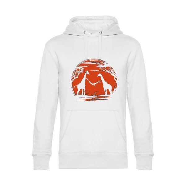 girafe- Sweat à capuche original White - RueDuTeeshirt