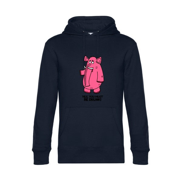 Pink-elephant- Sweat à capuche original Navy Blue - RueDuTeeshirt