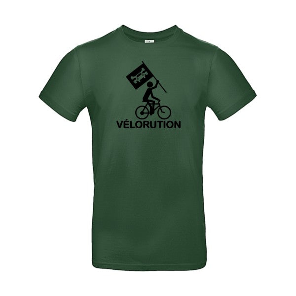 Vélorution Flex noir |E190 T-shirt|Bottle Green||2XL