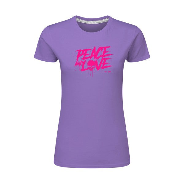 Peace or no peace  |Rose Fluo |T shirt original femme|SG