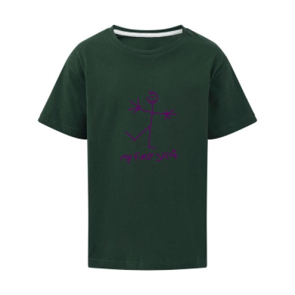 First Selfie Flex Violet SG - Kids T-shirt enfant Bottle Green Taille 152 (11-12/2XL)