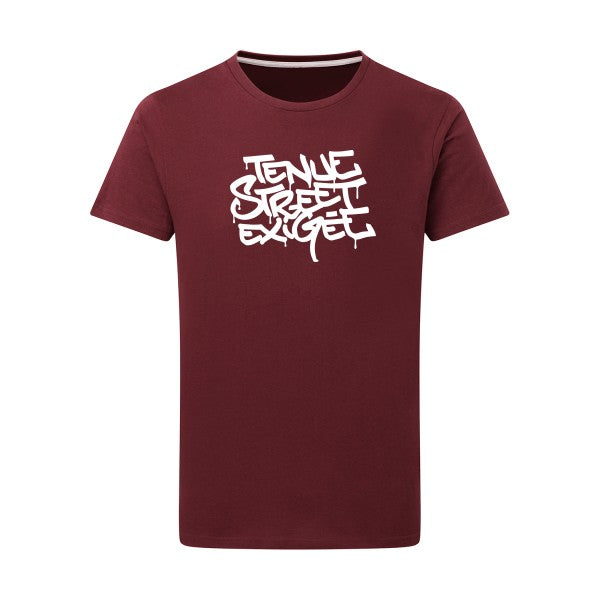 Tenue street exigée -Flex Blanc sur T-shirt SG  Burgundy  2XL