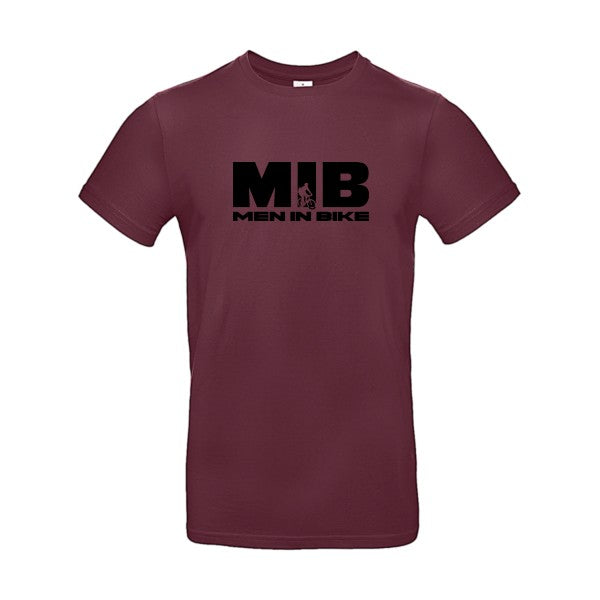 MEN IN BIKE Flex noir |E190 T-shirt|Burgundy||2XL