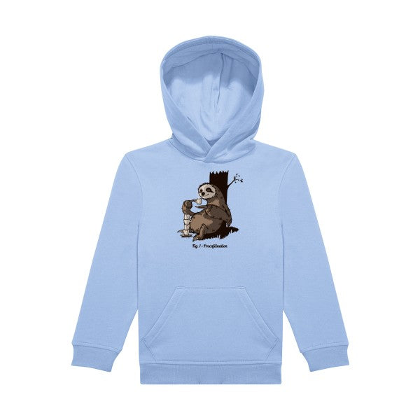 sweat capuche enfant Bleu Ciel Procafeination