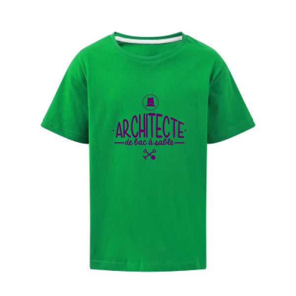 Architecte de bac à sable Flex Violet SG - Kids T-shirt enfant Kelly Green Taille 140 (9-10/XL)