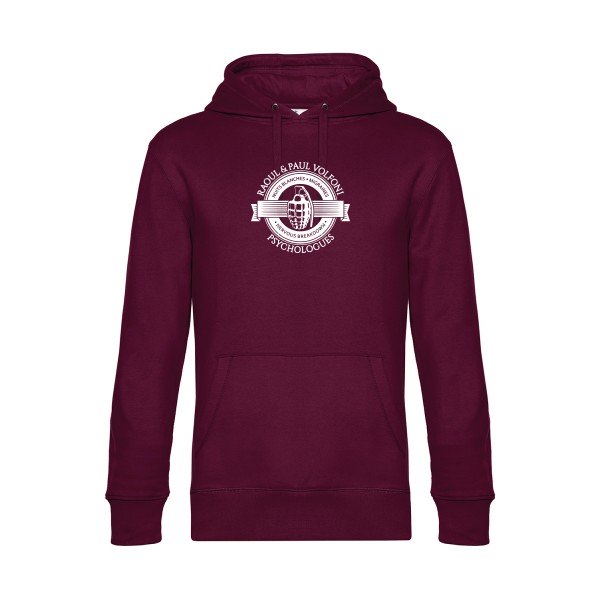 Volfoni sweat shirt original Burgundy flex Blanc impression Face