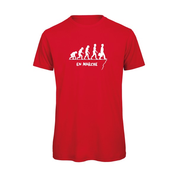 T-shirt humour original en marche T Shirt couleur Red