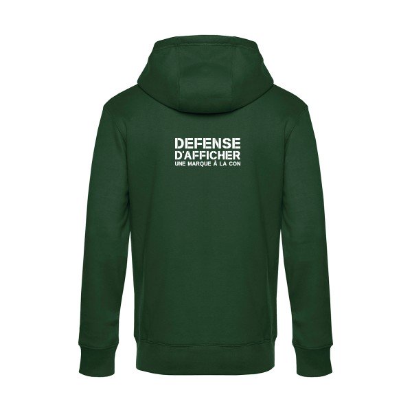 Marque-a-la-Con sweat shirt original Bottle Green flex Blanc impression Dos