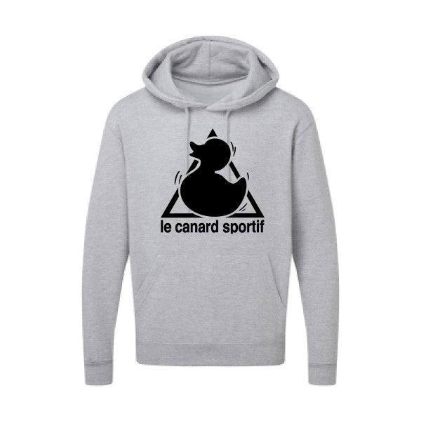 Canard Sportif Noir |Sweat capuche imprimé homme