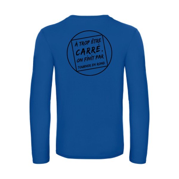 cercle vicieux - t shirt- manches- longues- original- humour- Royal Blue impression Dos