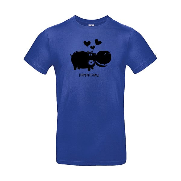 Hippopo t'aimeFlex noir - E190 T-shirt|Cobalt Blue||2XL