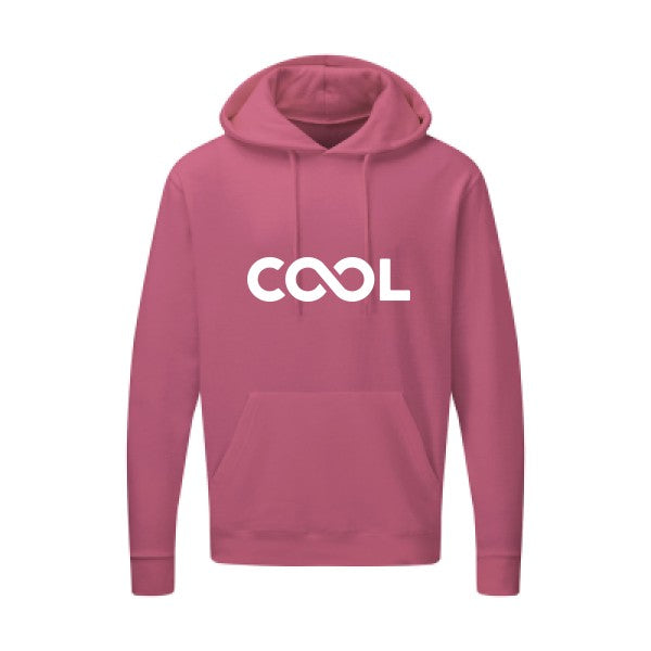 Infiniment cool Blanc |Sweat capuche imprimé homme