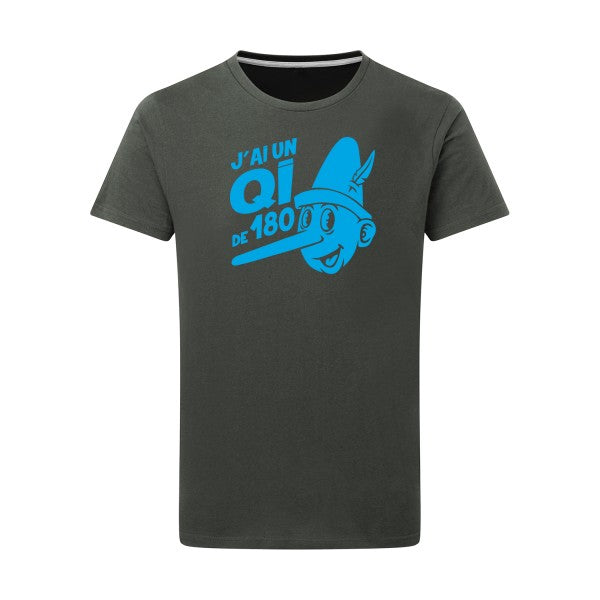 Quotient intellectuel - Flex bleu clair Tshirt original Charcoal  5XL