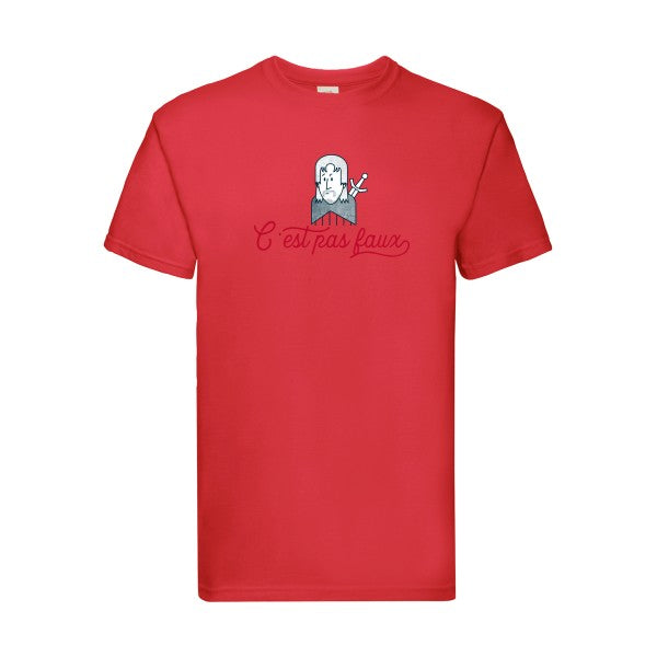 C'est pas faux Fruit of the loom 205 g/m² T-shirt/ Red