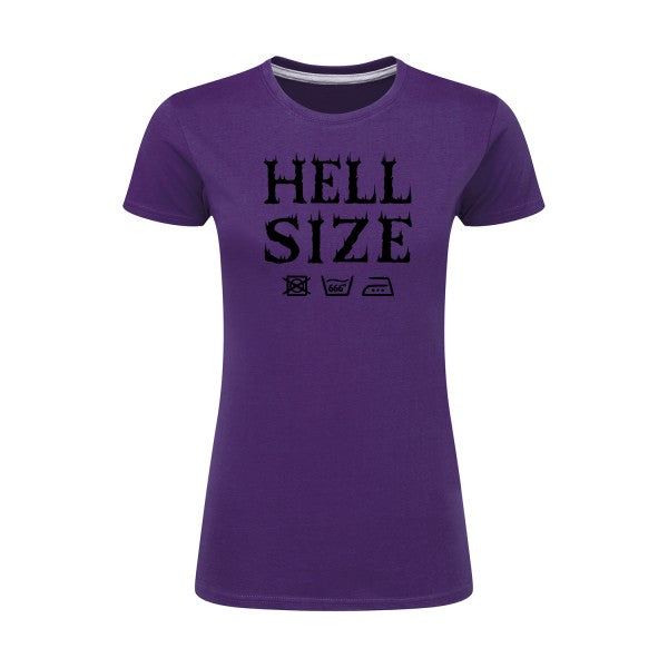 HELL SIZE ! Noir |T shirt original femme|SG