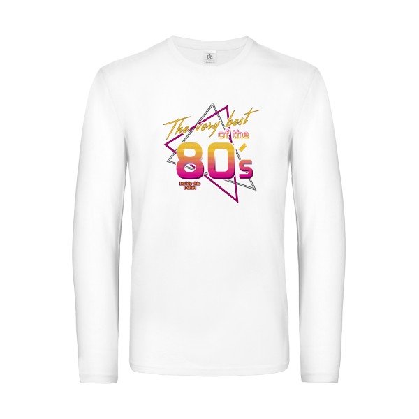 annee-80s-t-shirt-manches-longues-original-humour -White