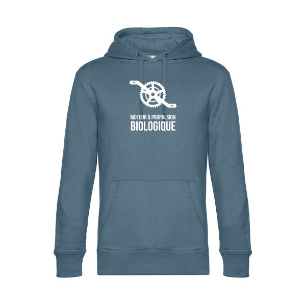 Cyclisme-&-ecologie sweat shirt original nordic blue flex Blanc impression Face