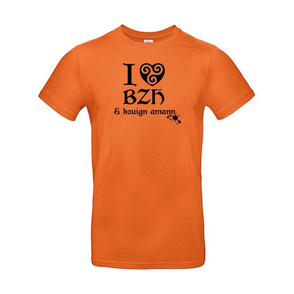 Love BZH & kouignFlex noir- T-shirt E190|Urban Orange||2XL