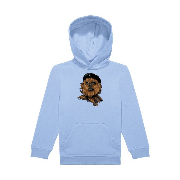 sweat capuche enfant Bleu Ciel Chewie-guevara