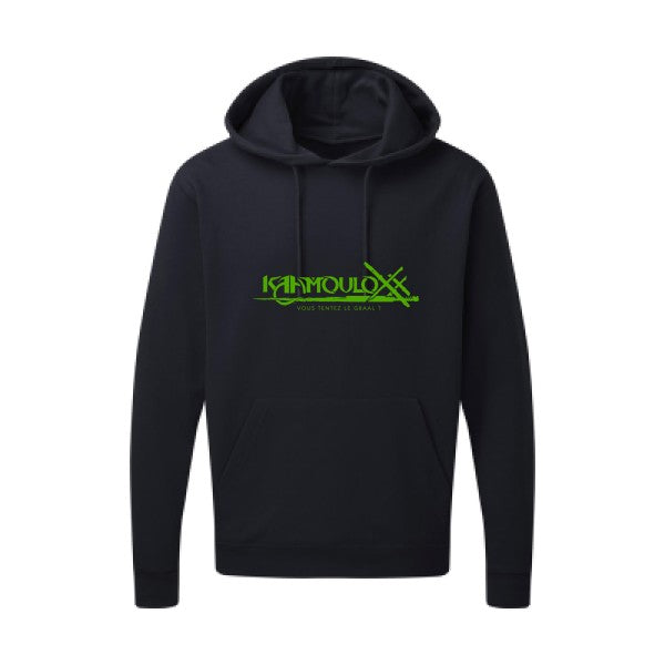 KAAMOULOXX ! Vert pomme |Sweat capuche imprimé homme