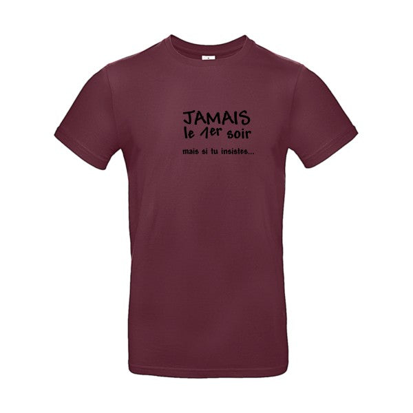 JAMAIS... Flex noir |E190 T-shirt|Burgundy||2XL