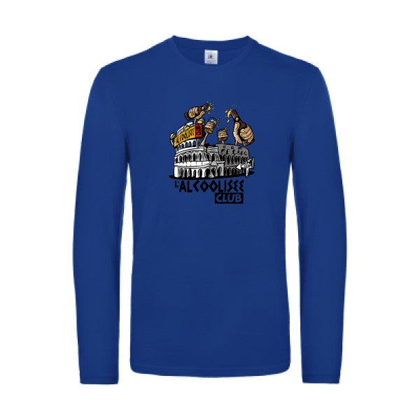 alcoolizee-t-shirt-manches-longues-original-humour -Royal Blue