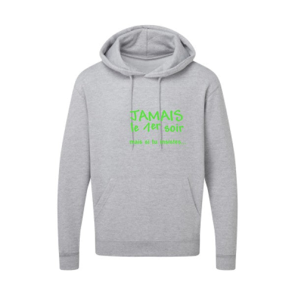 JAMAIS... Vert fluo SG - Hooded Sweatshirt Sweat capuche