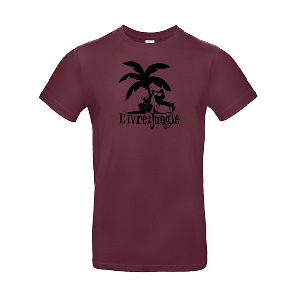 L'ivre de la jungleFlex noir - E190 T-shirt|Burgundy||2XL