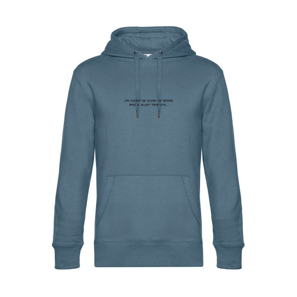 Ancien-Regime sweat shirt original nordic blue flex Noir impression Face