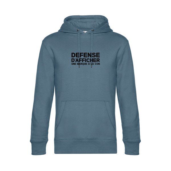 Marque-a-la-Con sweat shirt original nordic blue flex Noir impression Face