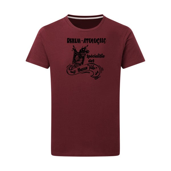 Rhum-atologue - Flex noir Tshirt original Burgundy  2XL