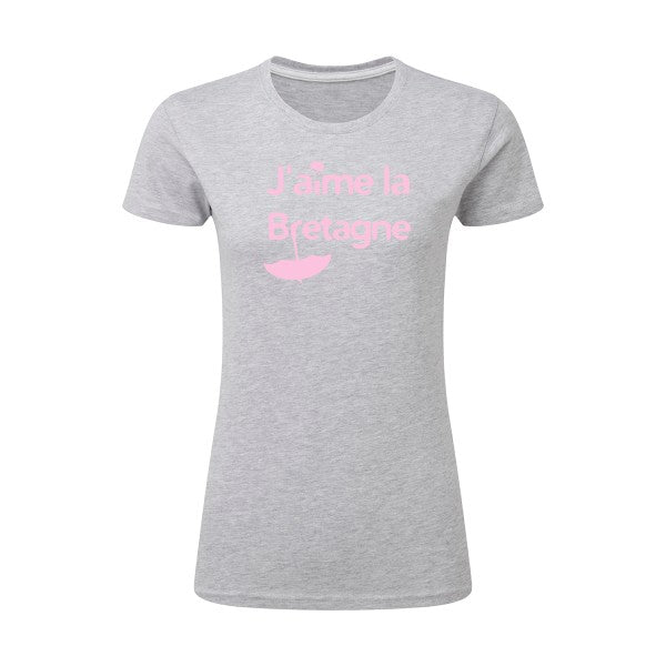 J'aime la Bretagne |Rose |T shirt original femme|SG