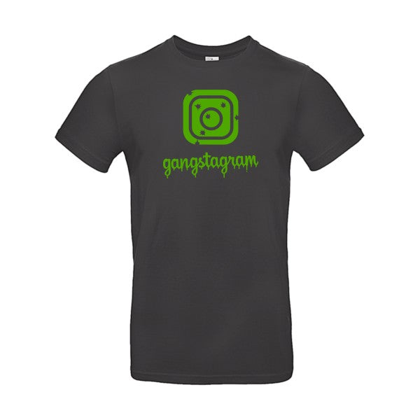 GANGSTAGRAM flex Vert pomme B&C - E190 T-shirt|Used Black||2XL